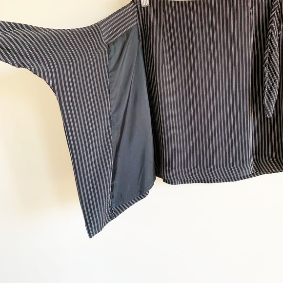 MEXX | Vintage Black with White Strip Wrap Skirt - Picture 4 of 11